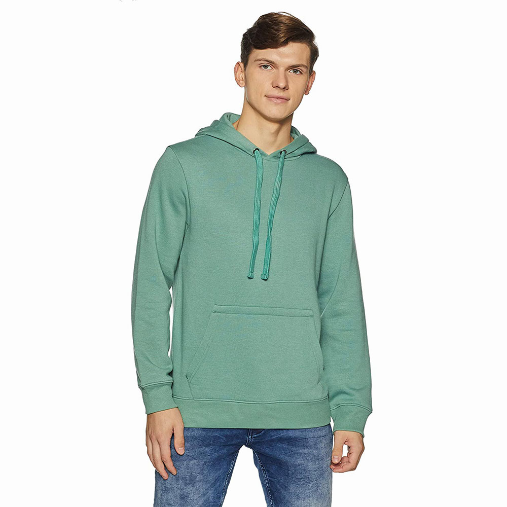 New Arrival Custom Wholesale Blank 300 Gsm Heavyweight 100% Cotton Fleece Pullover Men Hoodie In Bulk